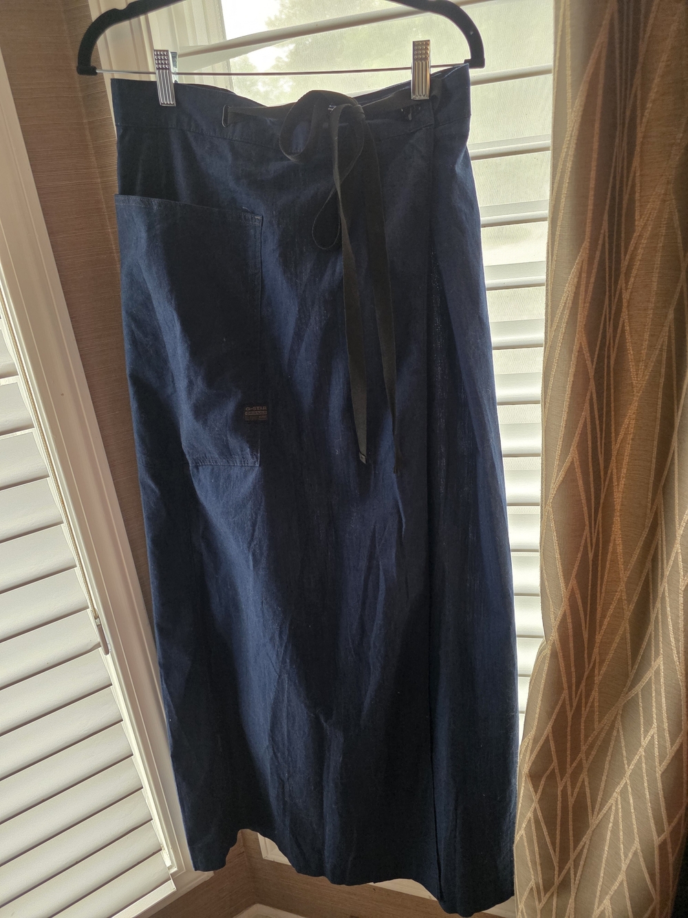 G-Star Dark Navy Wrap Style Maxi Skirt